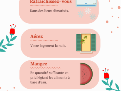 Creteil Habitat - Mesures préventives en cas de canicule - 5 gestes canicule